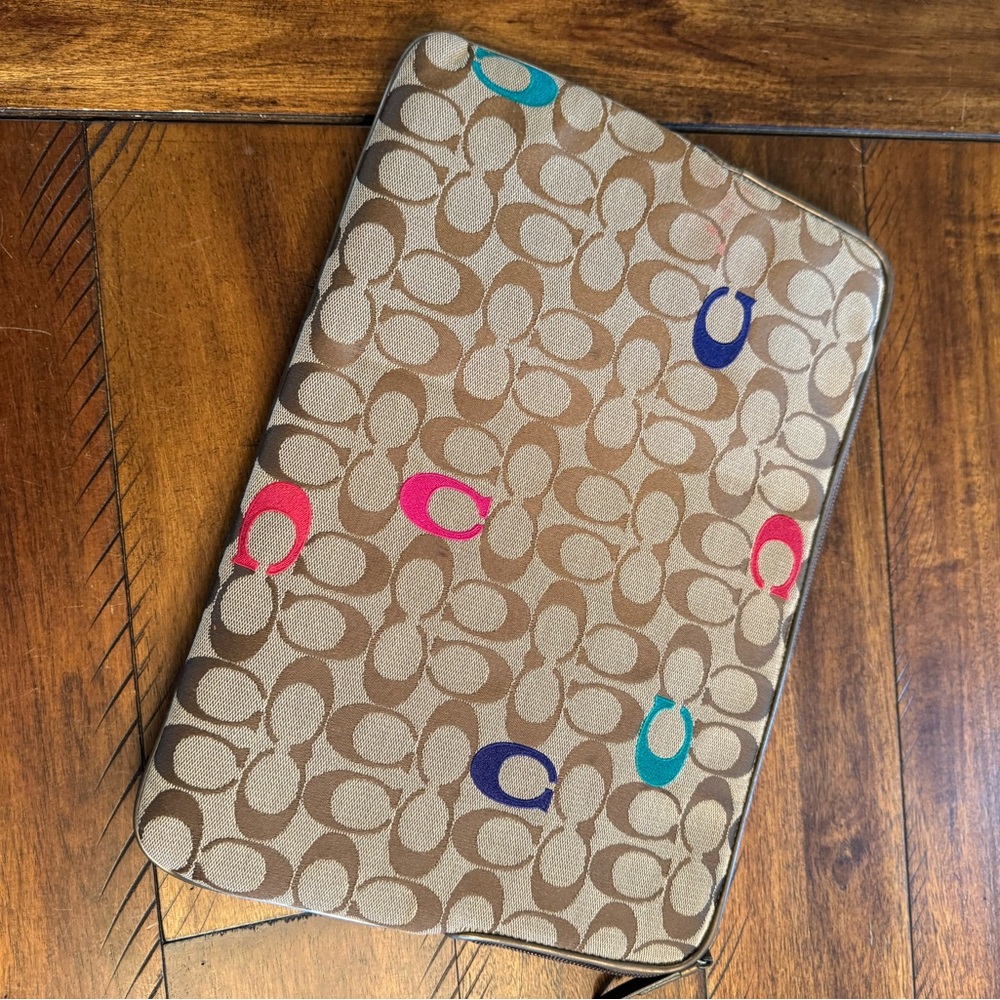 Coach laptop sleeve/ cover